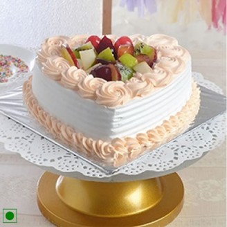 Heart shape fruit cake Online Cake Delivery Delivery Jaipur, Rajasthan